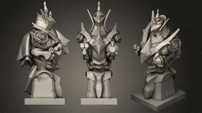 Figurines heroes, monsters and demons (Escaflowne Bust, STKM_0805) 3D models for cnc